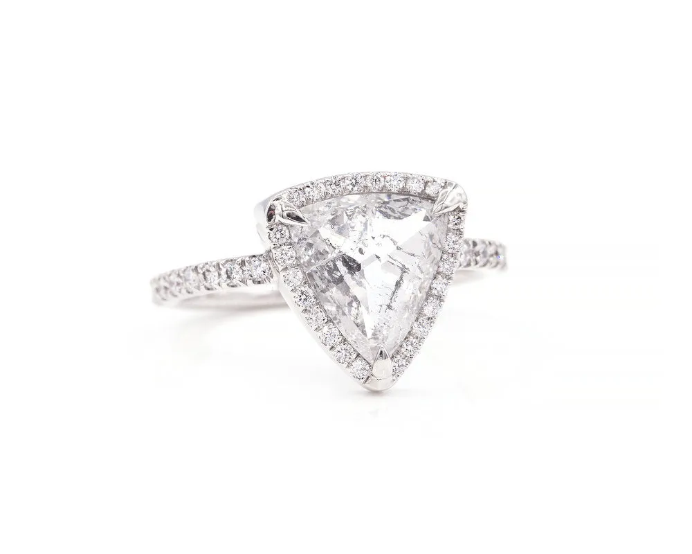 1.83-Carat Salt and Pepper Trillion Diamond Ring (Ready to Ship)