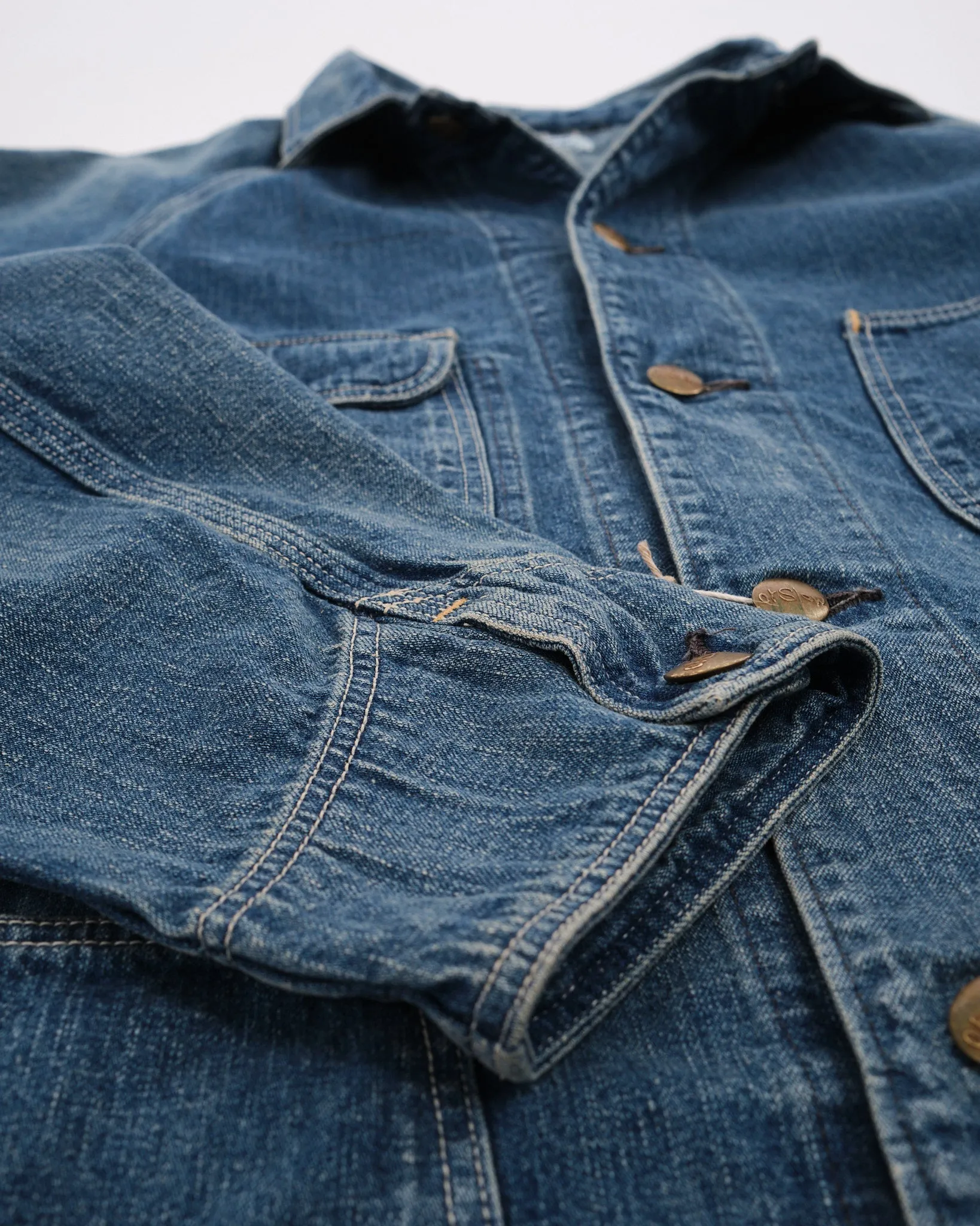 1950'S COVERALL DENIM USED WASH