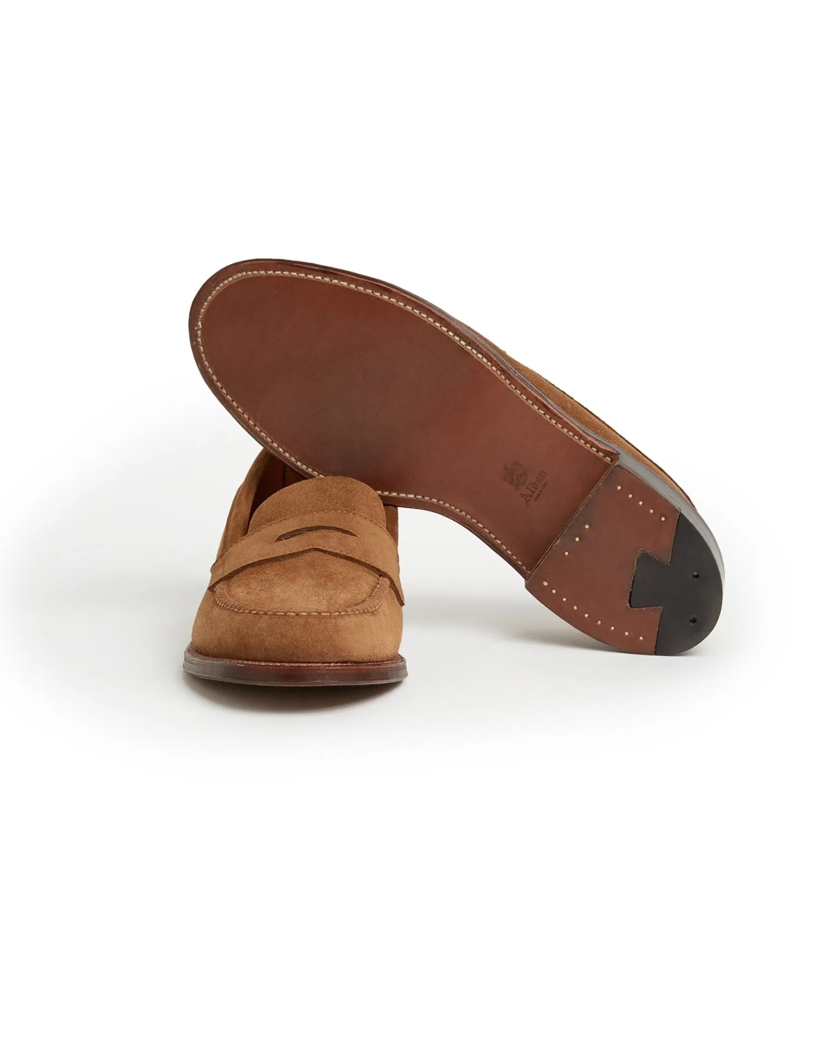 Alden Unlined Suede Penny Loafer: Snuff 6243F