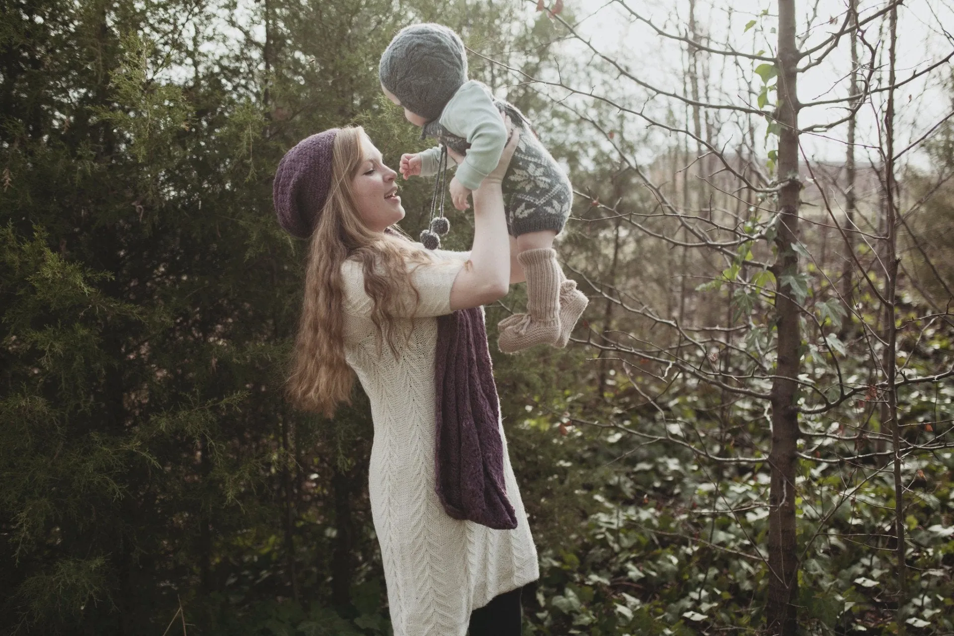 Alpaca Leaf Bonnet - Plant Dyed