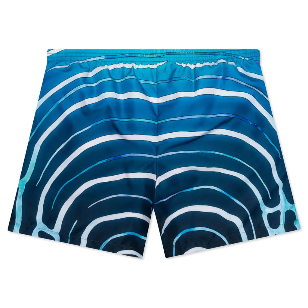 Ange De Nuit Technical Synthetic Shorts - Blue/White