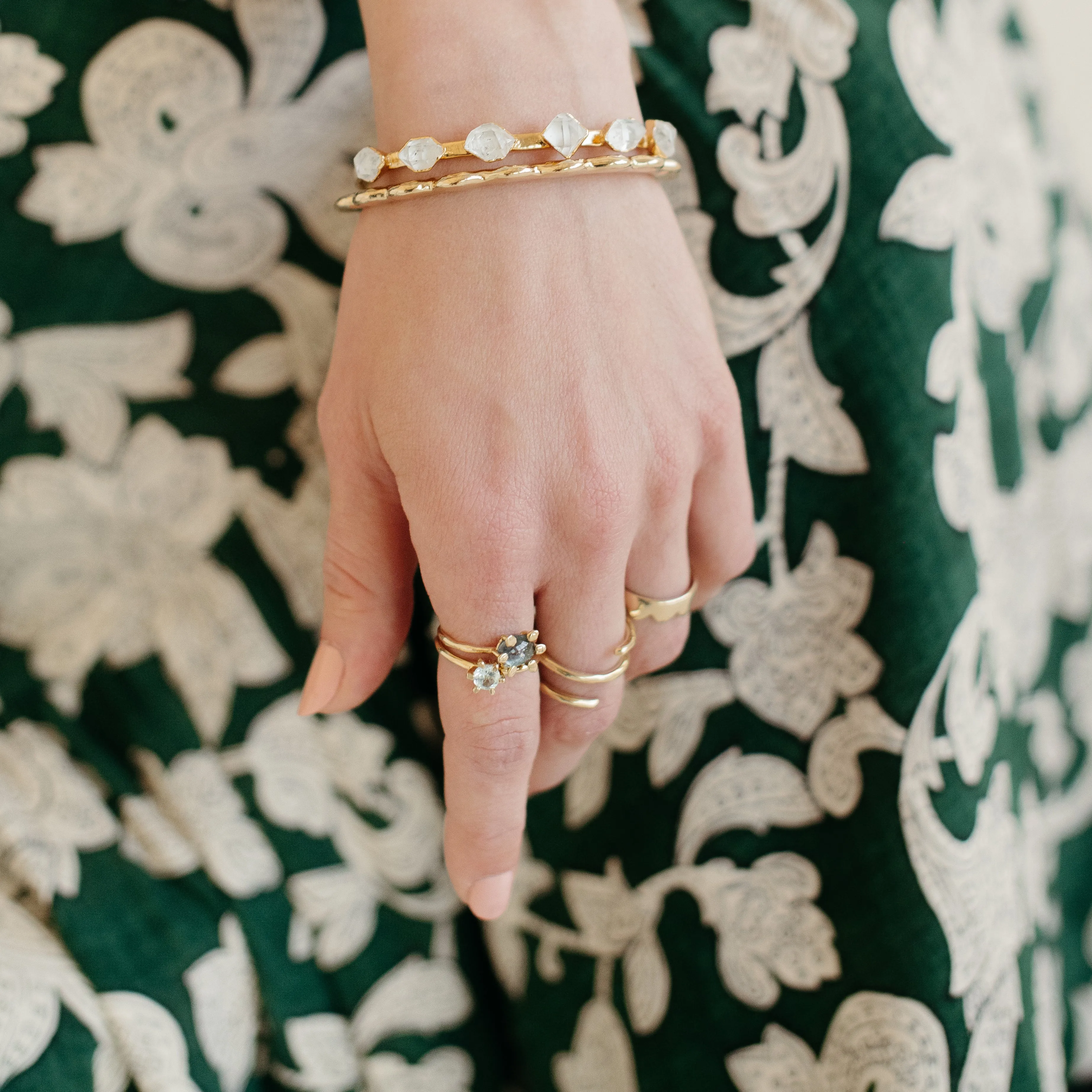 Aster Ring with Blue Tourmaline