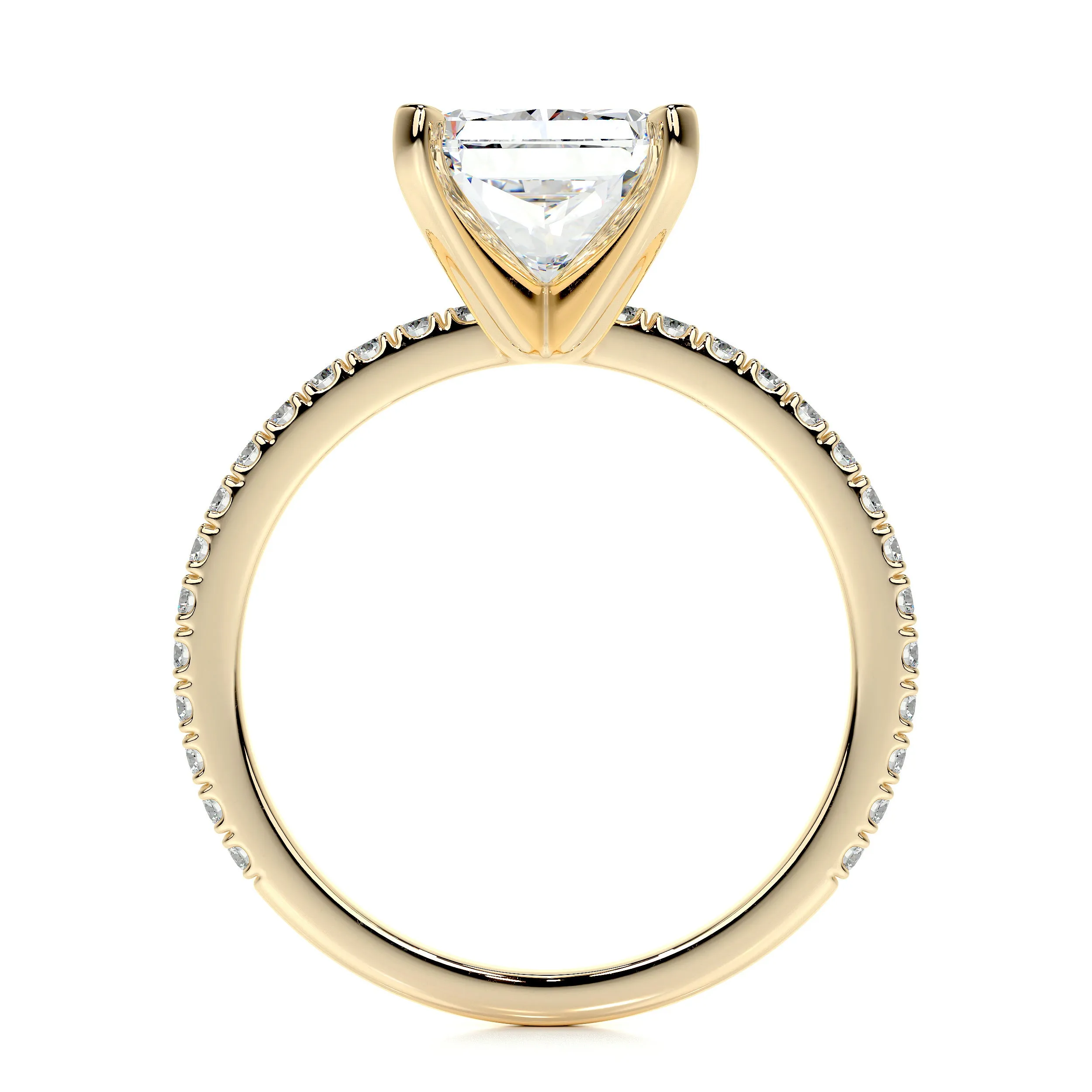 Audrey Lab Grown Diamond Ring -18K Yellow Gold