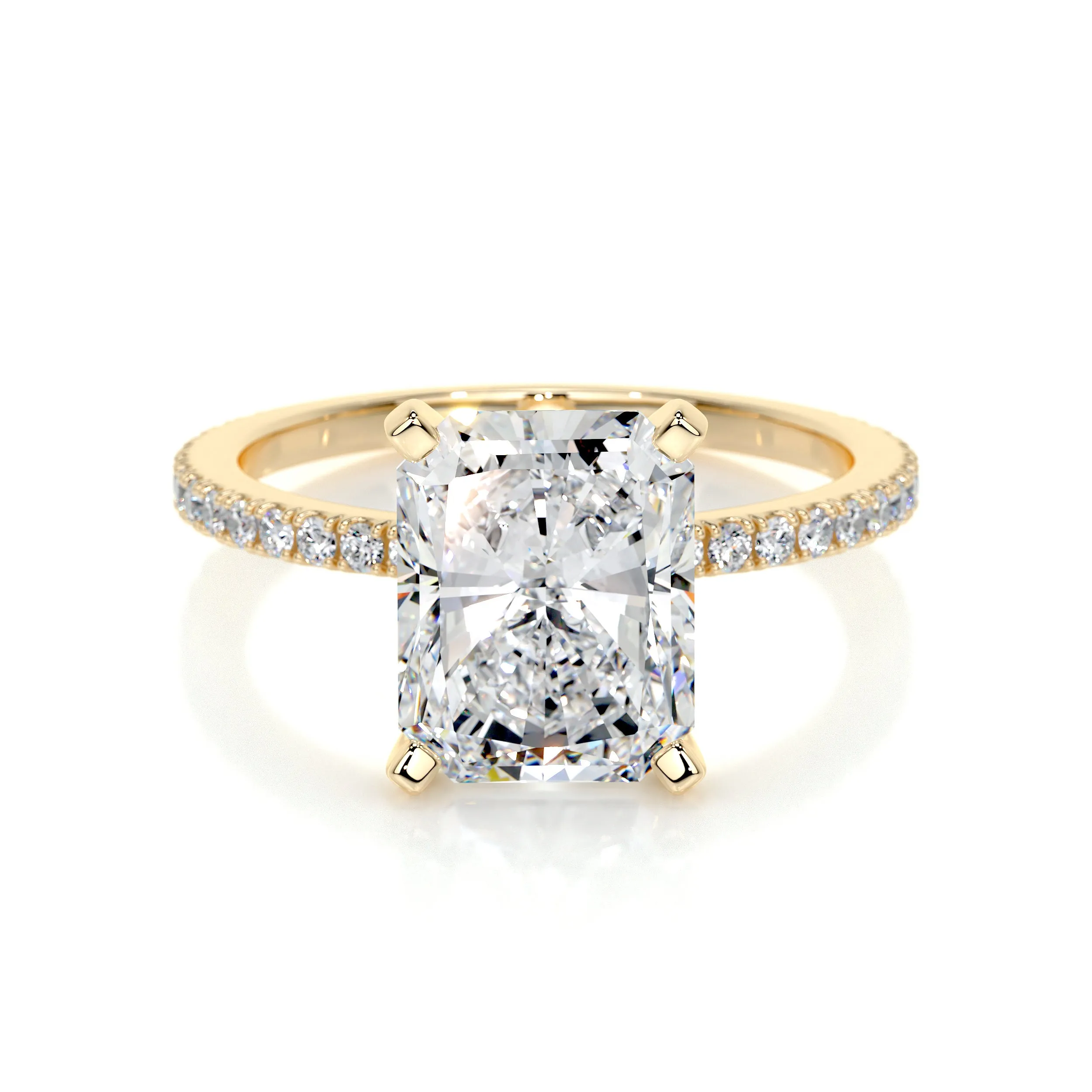 Audrey Lab Grown Diamond Ring -18K Yellow Gold