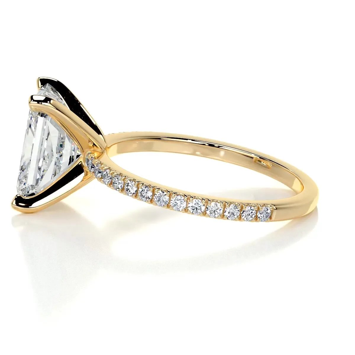 Audrey Lab Grown Diamond Ring -18K Yellow Gold