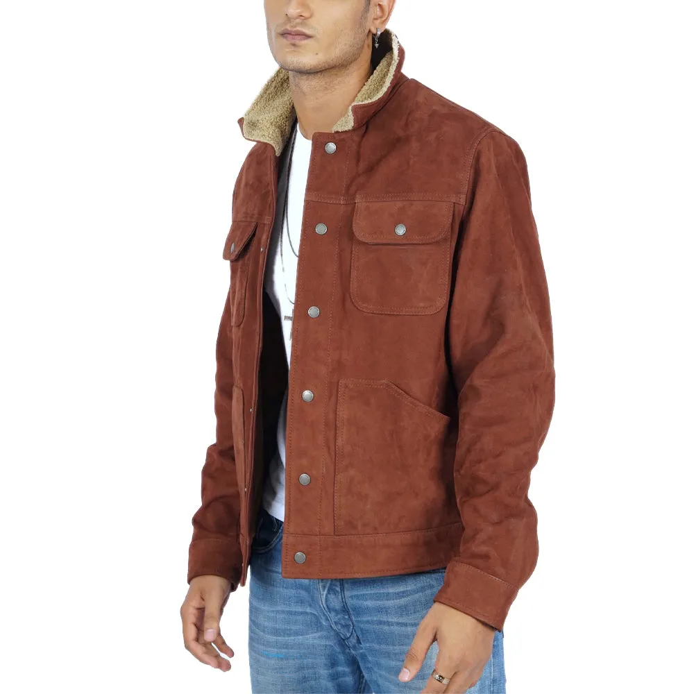 Avedo Vintage Brown Leather Jacket