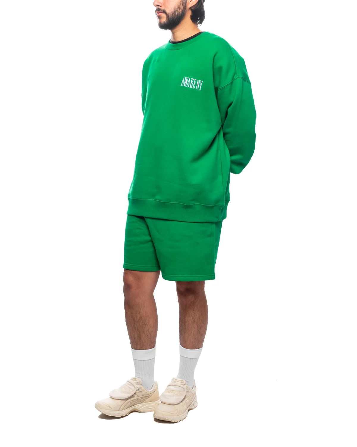 Awake Sweatshort Green