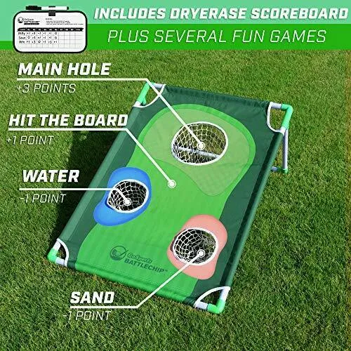 Backyard Golf Cornhole Game Set - Golf Chipping Game ($79 Sale)