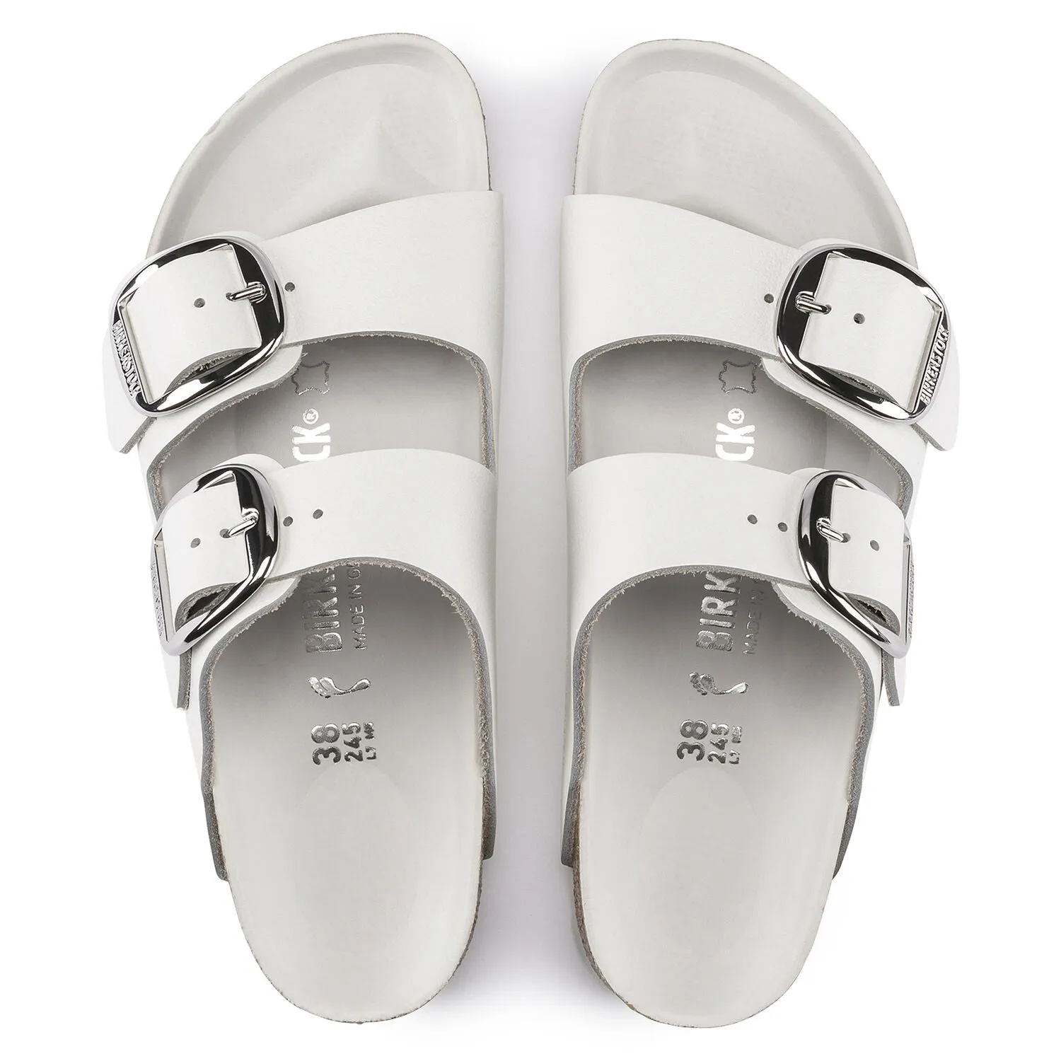 Birkenstock Women's Arizona Big Buckle Leather (White - Narrow Fit)