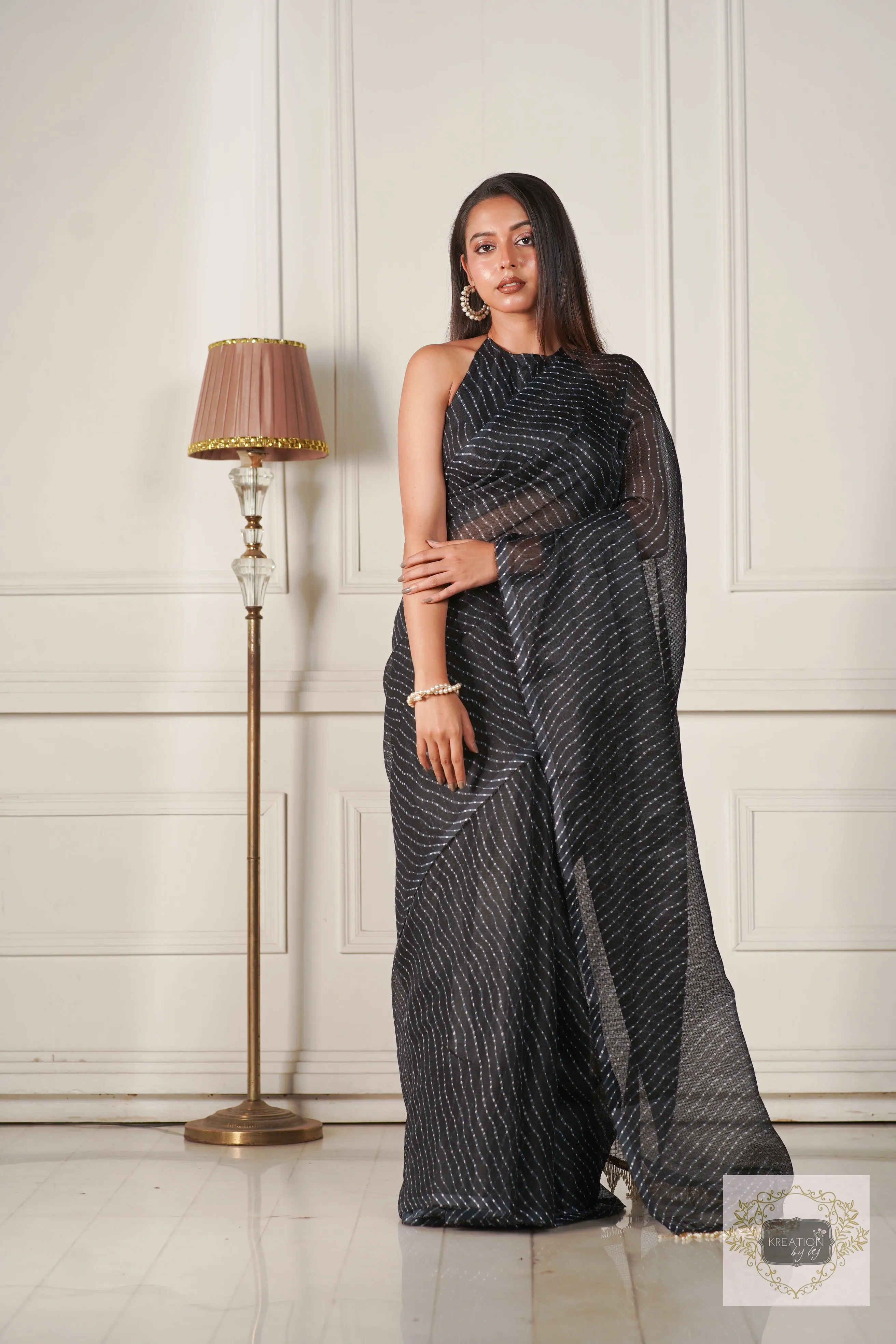 Black Kota Silk Saree