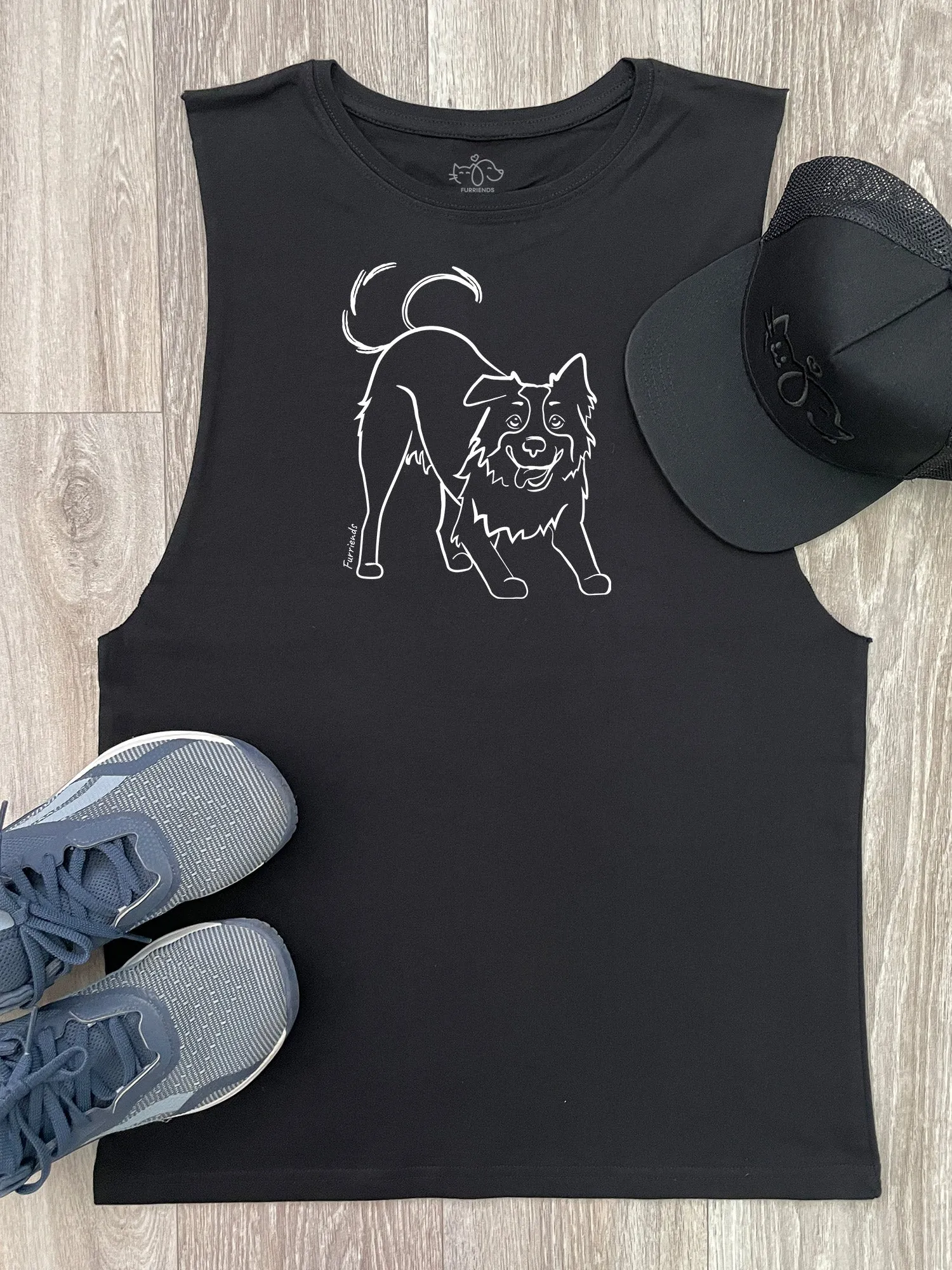 Border Collie Axel Drop Armhole Muscle Tank