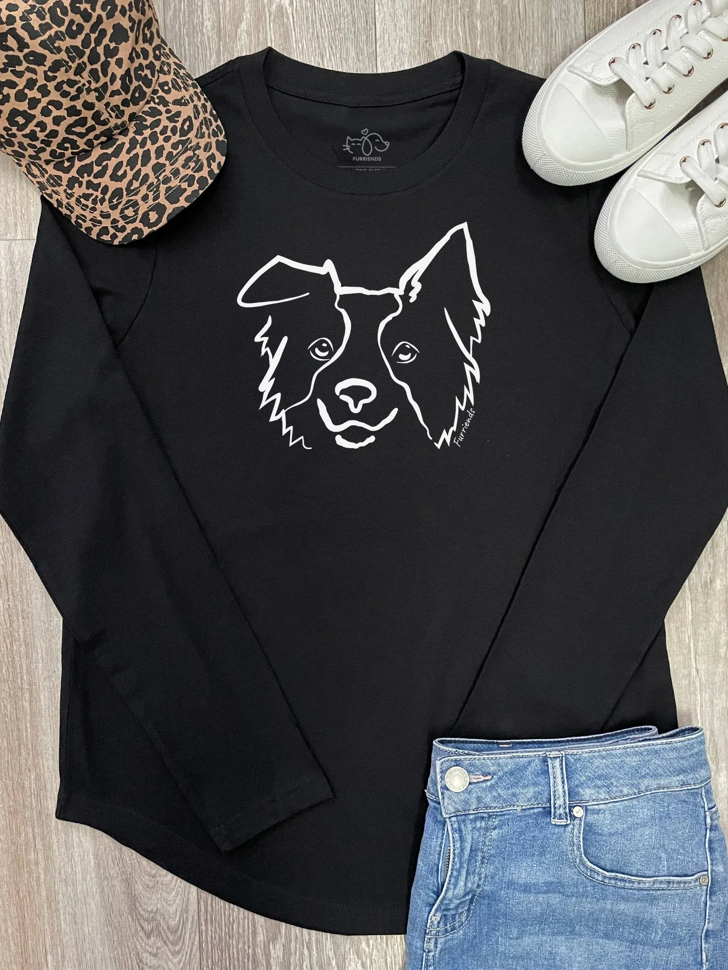 Border Collie Olivia Long Sleeve Tee