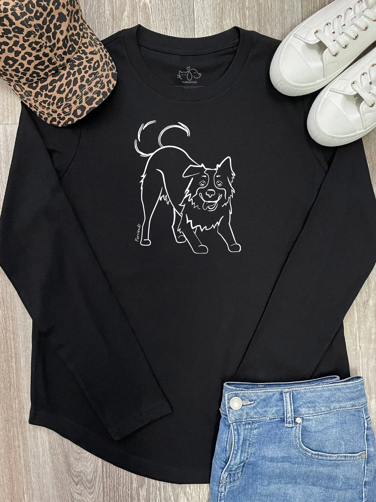 Border Collie Olivia Long Sleeve Tee