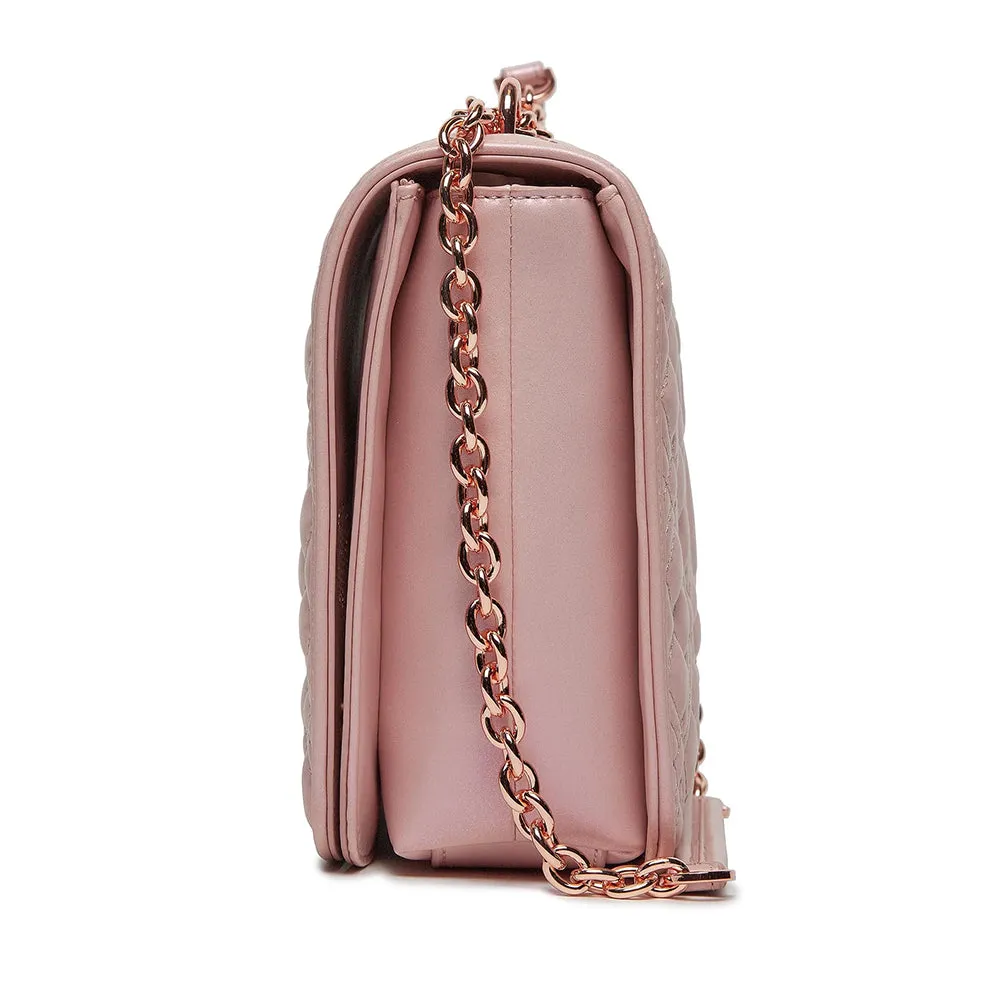 Borsa Donna a Spalla e Tracolla LOVE MOSCHINO linea Quilted Rose Gold Laminato