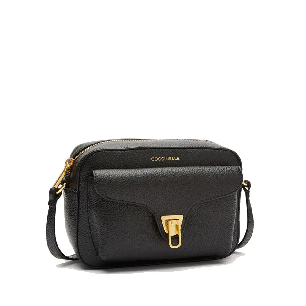 Borsa Donna a Tracolla COCCINELLE in Pelle Nera linea Beat Soft Misura Media