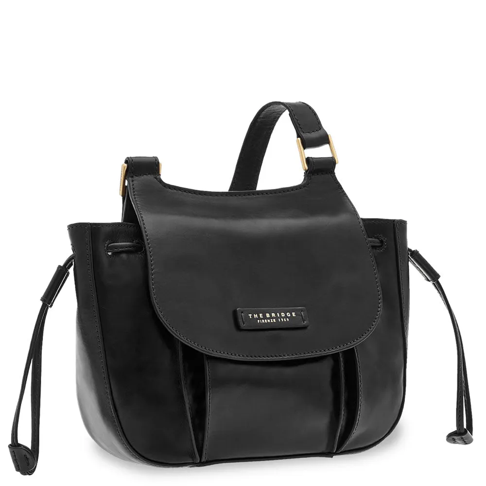 Borsa Donna a Tracolla THE BRIDGE in Pelle Nera linea Camilla