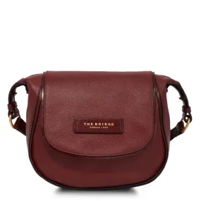 Borsa Donna a Tracolla THE BRIDGE linea Domitilla in Pelle Bordeaux