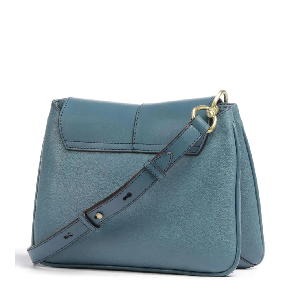 Borsa Donna a Tracolla THE BRIDGE linea Elisabetta in Pelle Azzurra