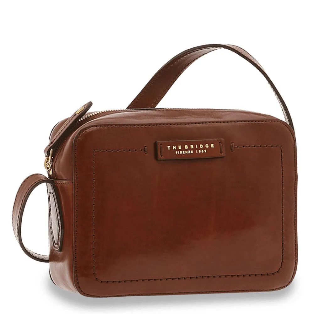 Borsa Donna Camera Case a Tracolla THE BRIDGE in Pelle Marrone linea Giovanna