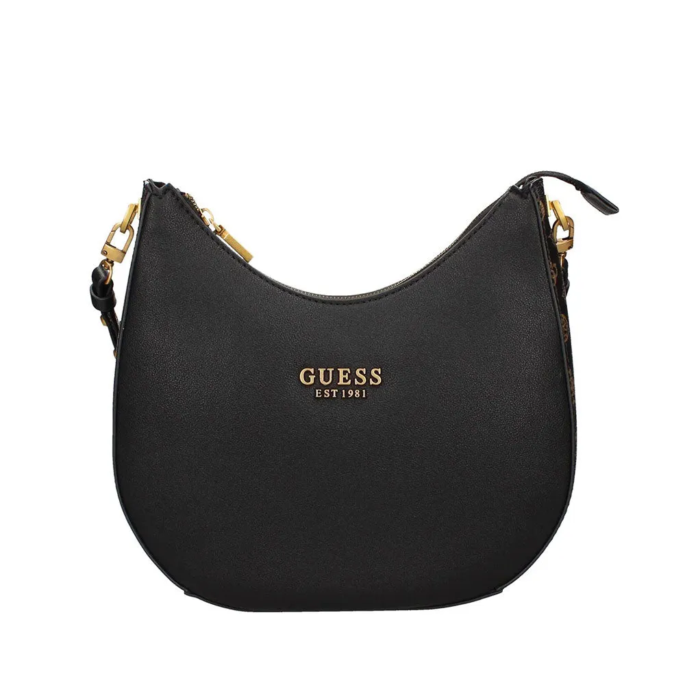 Borsa Donna Hobo a Spalla GUESS Linea Fynna colore Black Multi