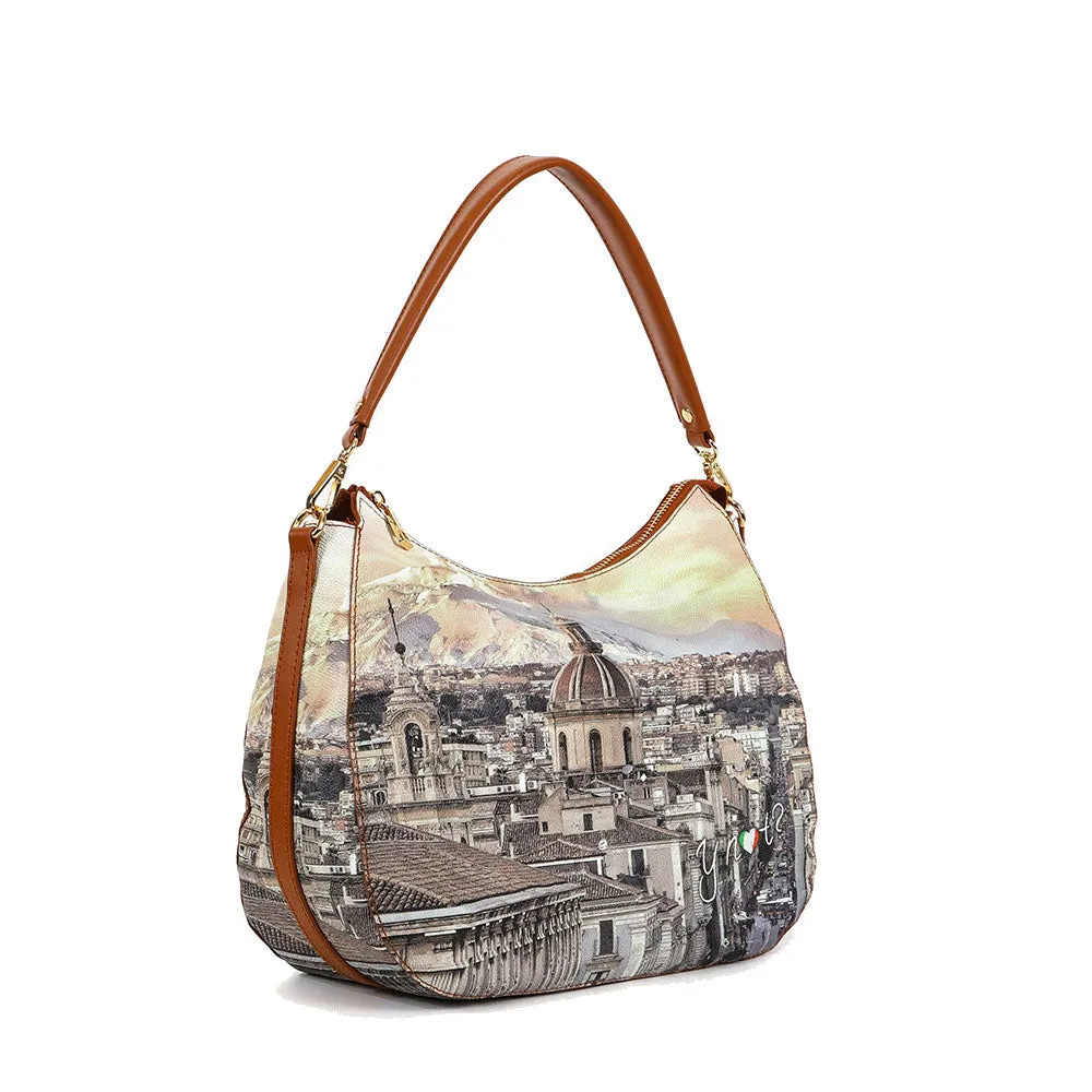 Borsa Donna Hobo Bag Y NOT YES-629 stampa Etnea