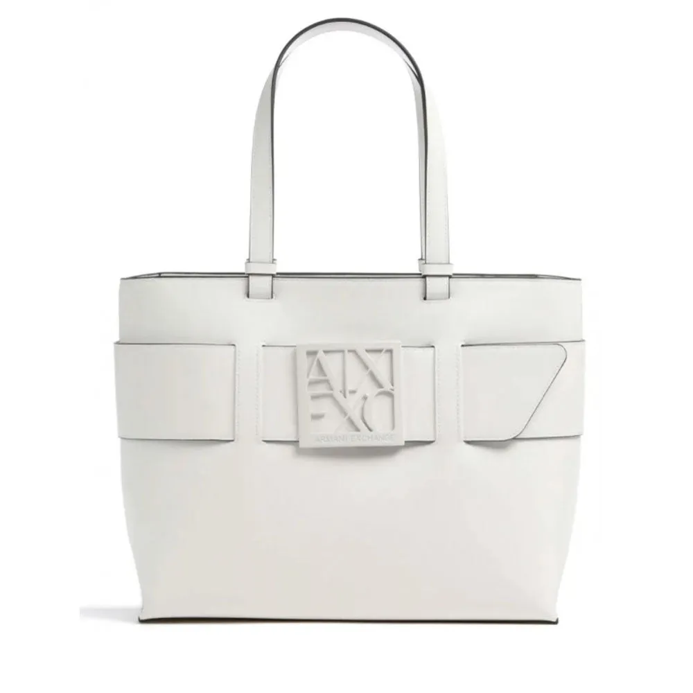 Borsa Donna Shopping a Spalla ARMANI EXCHANGE Colore Optical White