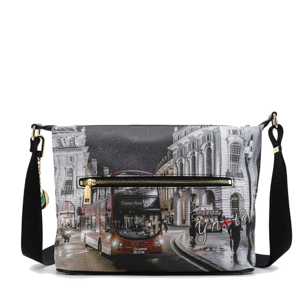 Borsa Donna Y NOT Hobo Easy Large a Tracolla YES-607 London By Night