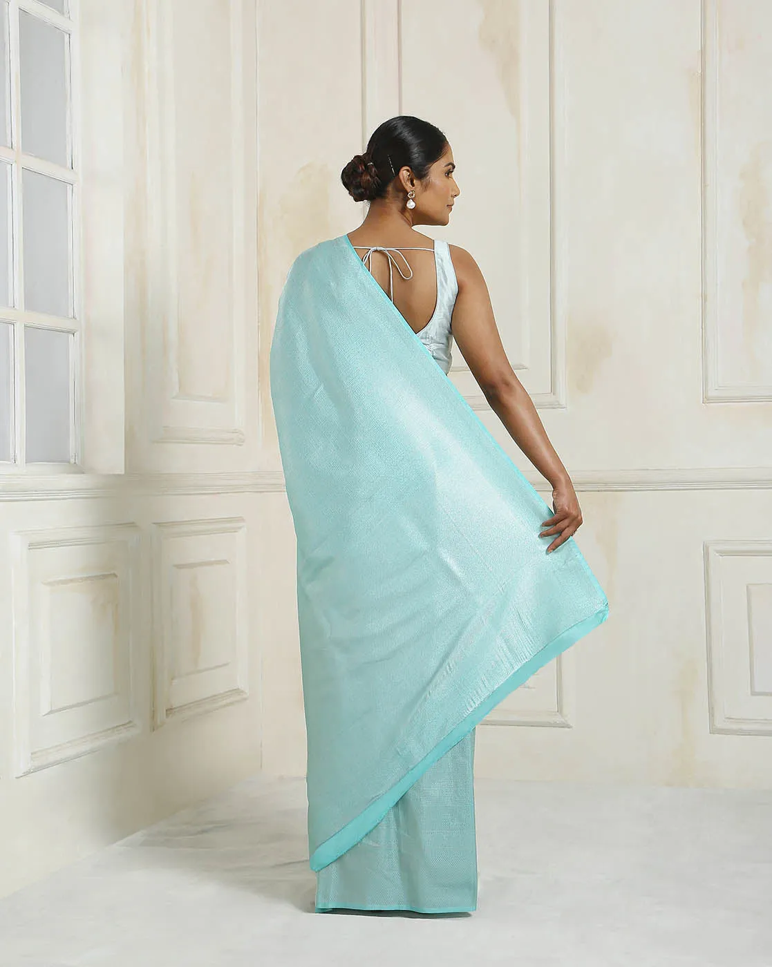 Brocade Zari Jaal Handloom Woven Saree