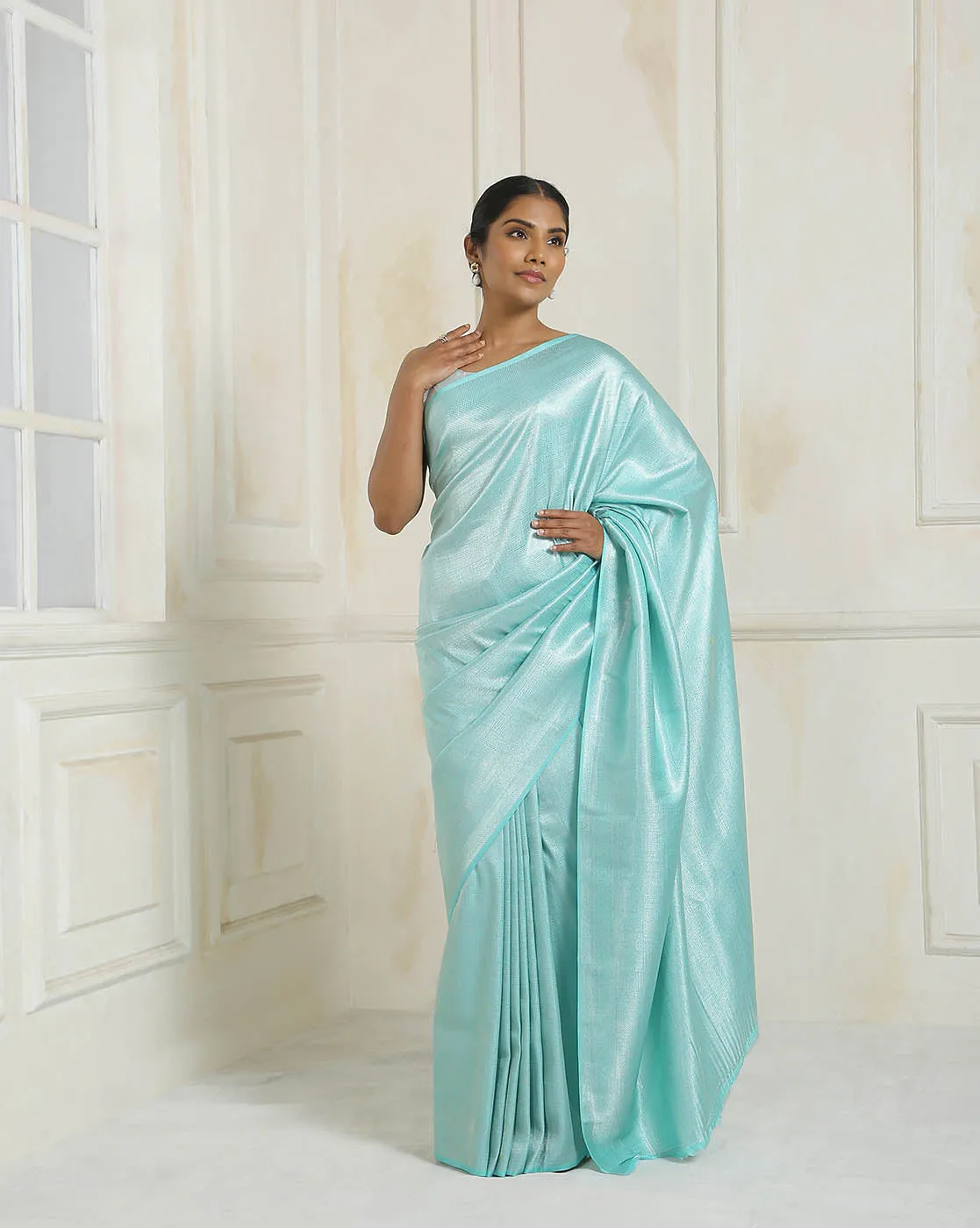 Brocade Zari Jaal Handloom Woven Saree