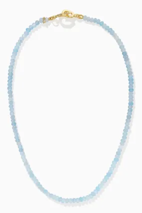 Charlotte Aquamarine Gemstone Necklace | Courage