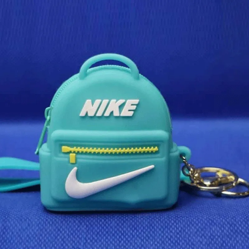 Clearance Sale: Adorable Kids Nike Style School Toy Plush Soft Rubber Money Wallet in Pakistan - Cute Fruit and Flower Coin Purses with Keychain