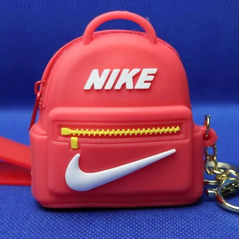 Clearance Sale: Adorable Kids Nike Style School Toy Plush Soft Rubber Money Wallet in Pakistan - Cute Fruit and Flower Coin Purses with Keychain