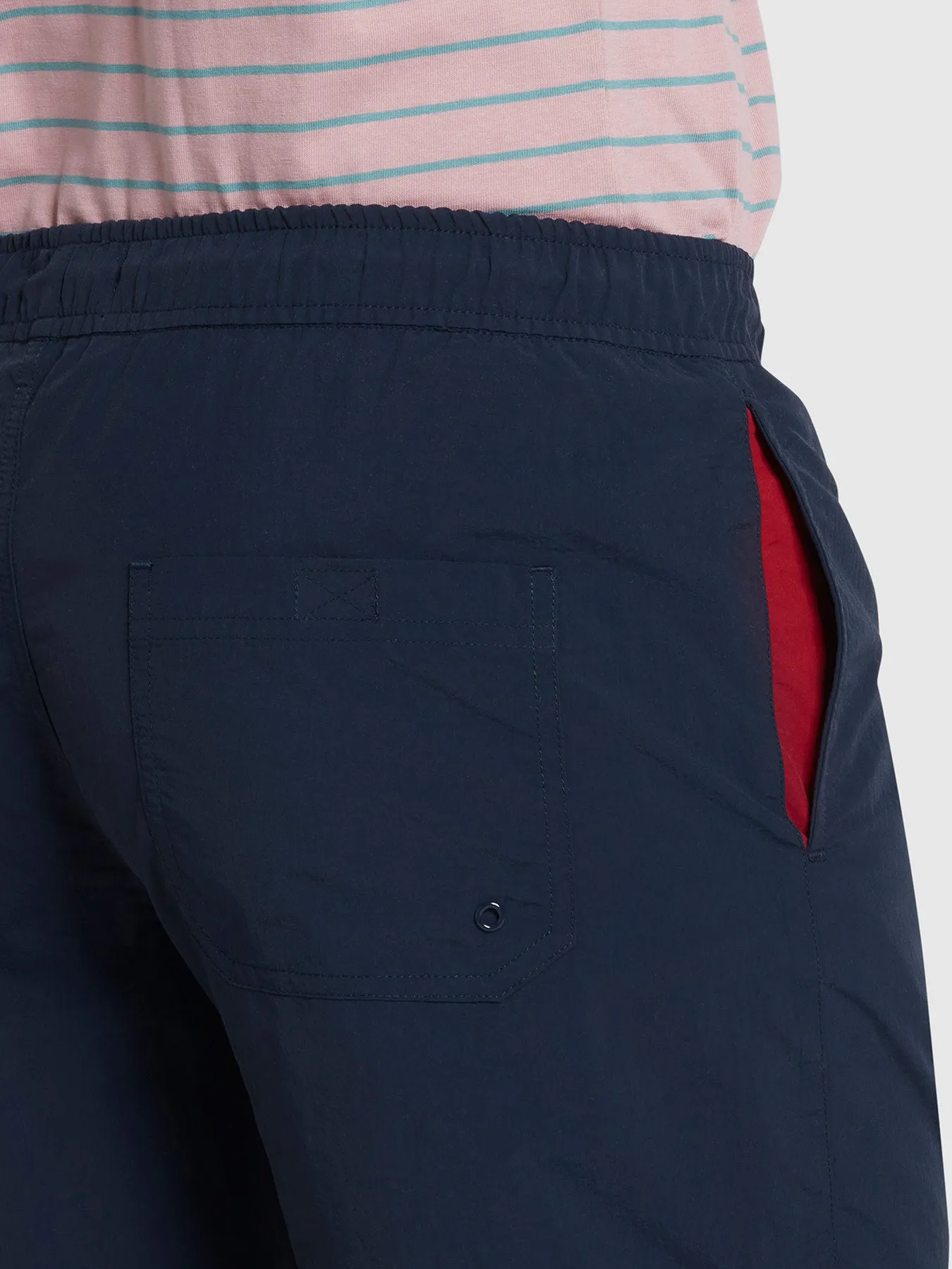 Colbert Regular Fit Plain Swim Shorts In True Navy