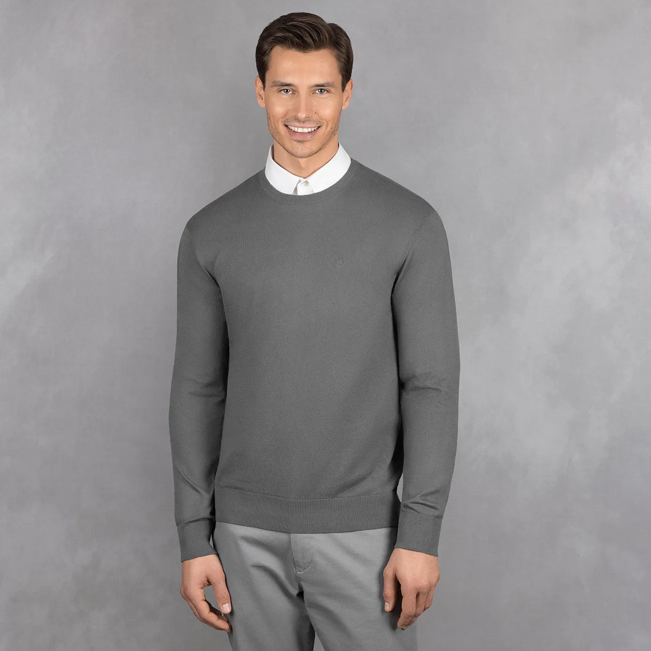 Cotton Pullover Round Neck Men