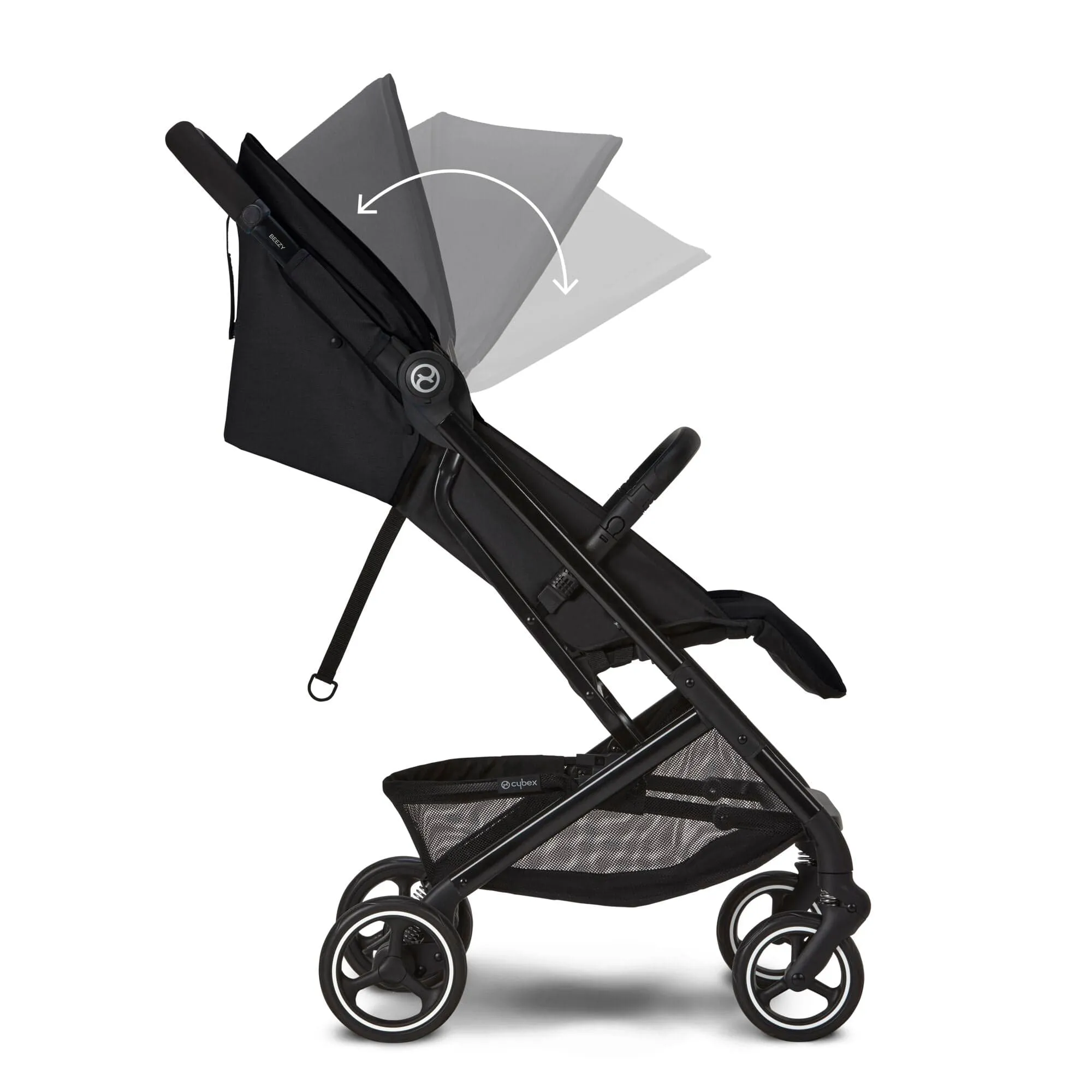 Cybex Beezy Compact Pushchair with Raincover - Moon Black (2023)