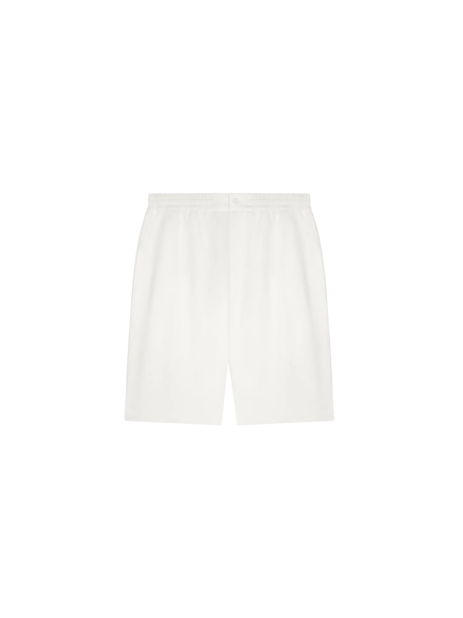 DNA Aloe Linen Long Shorts—off-white