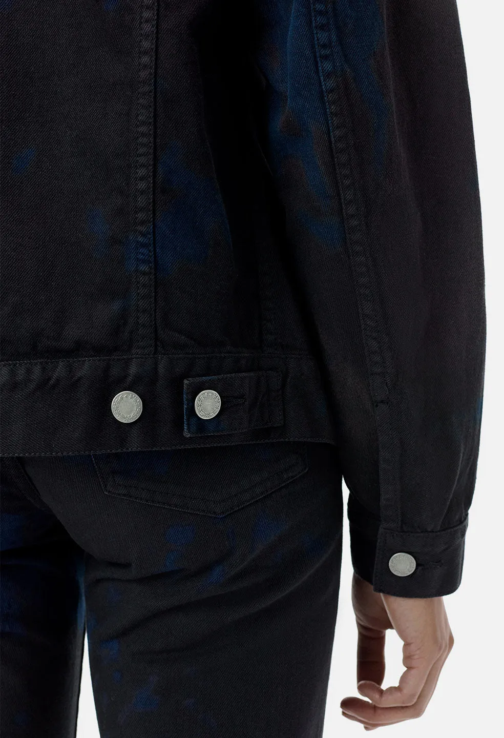 Double Dye Rodeo Denim Jacket / Indigo X Black