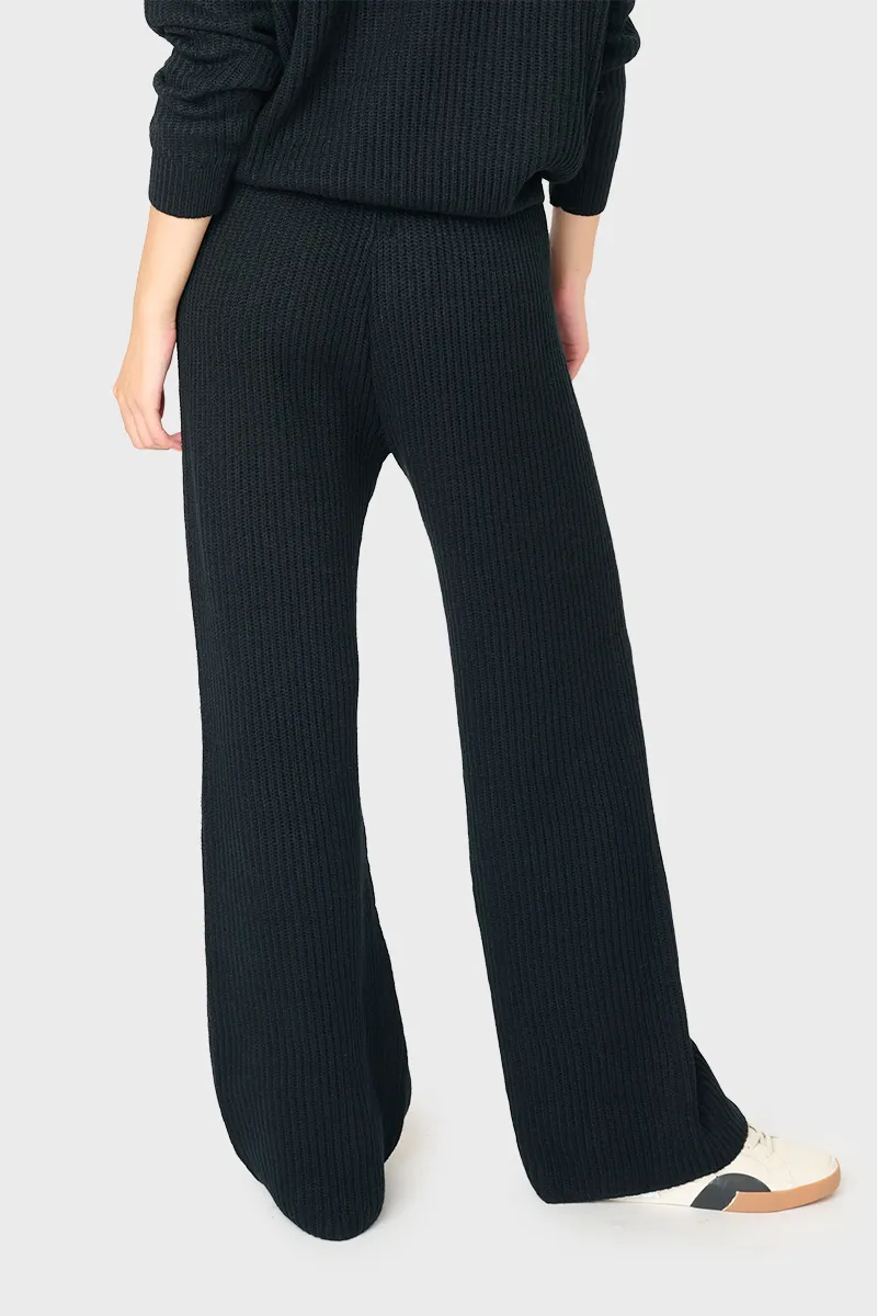 Drawstring Pull On Ribbed Sweater Knit Pant