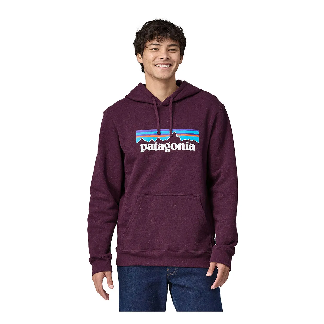 Felpa Uomo Patagonia P-6 Logo Uprisal Viola