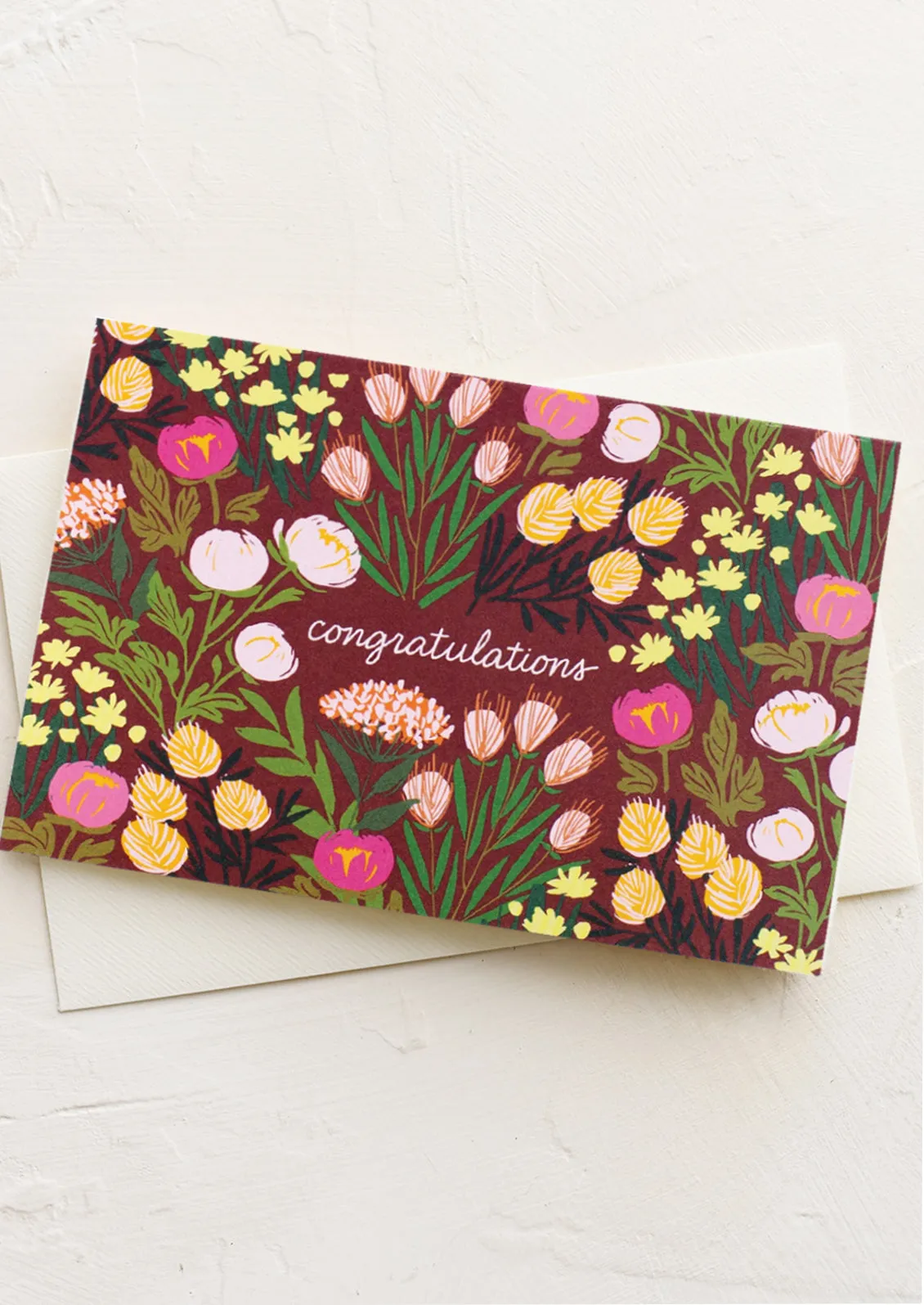 Flower Garden Congratulations Card