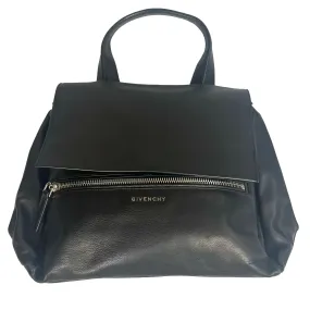 Givenchy Black Smooth Leather Large Shoulderbag