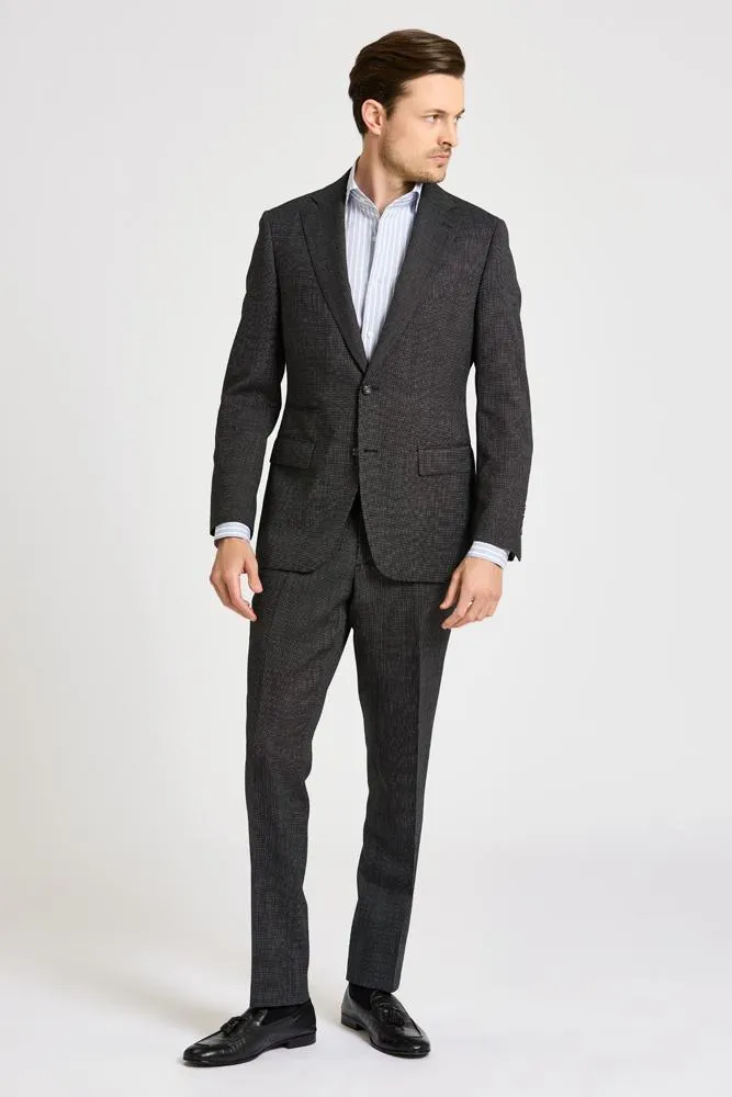 Greyson Suit - Black White Pin Dot