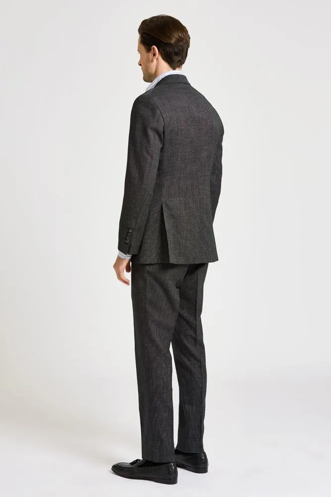 Greyson Suit - Black White Pin Dot