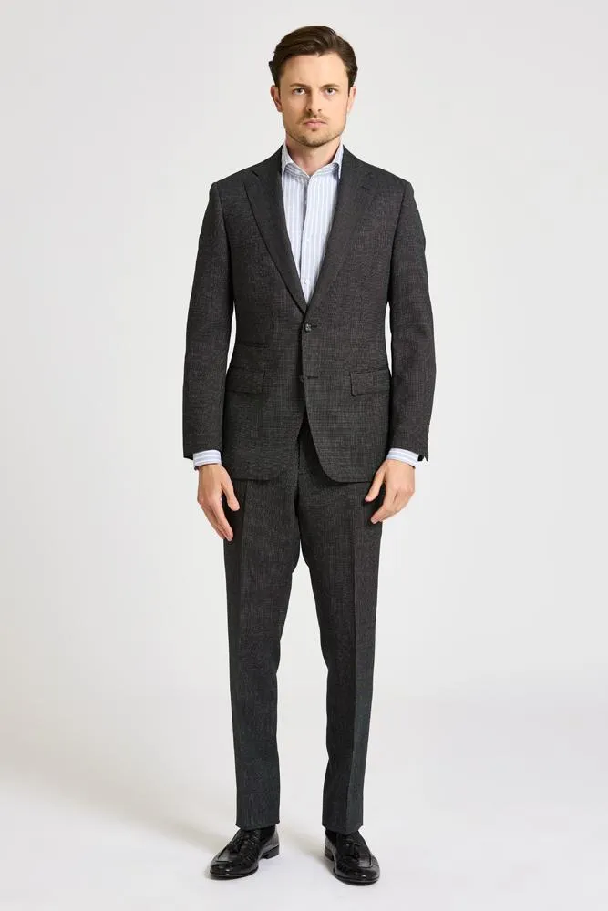 Greyson Suit - Black White Pin Dot