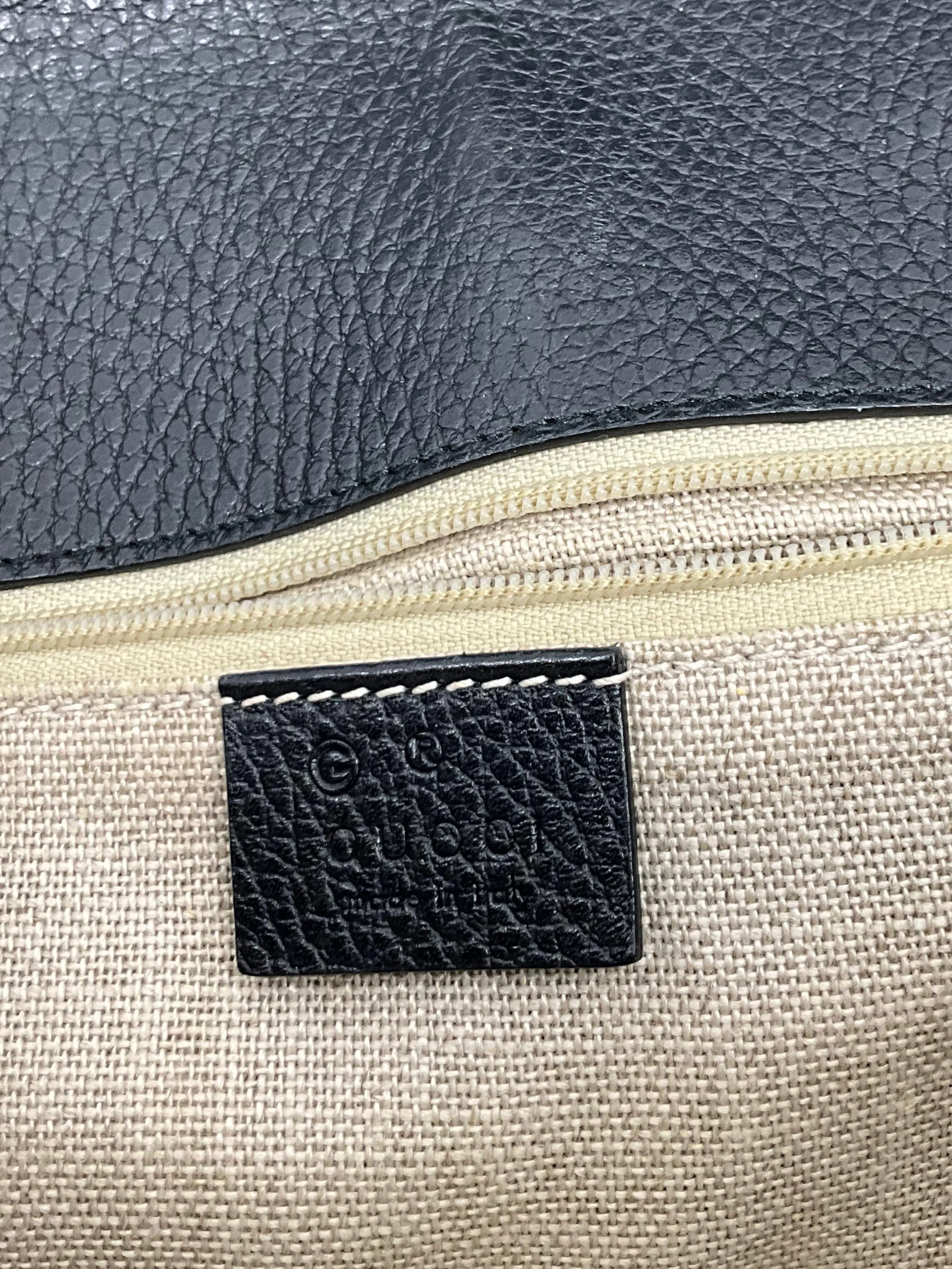 Gucci Medium Dollar Leather Interlocking GG Bag