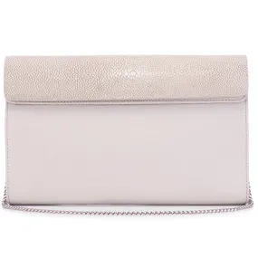 Holly Large Fold Top Clutch with Chain