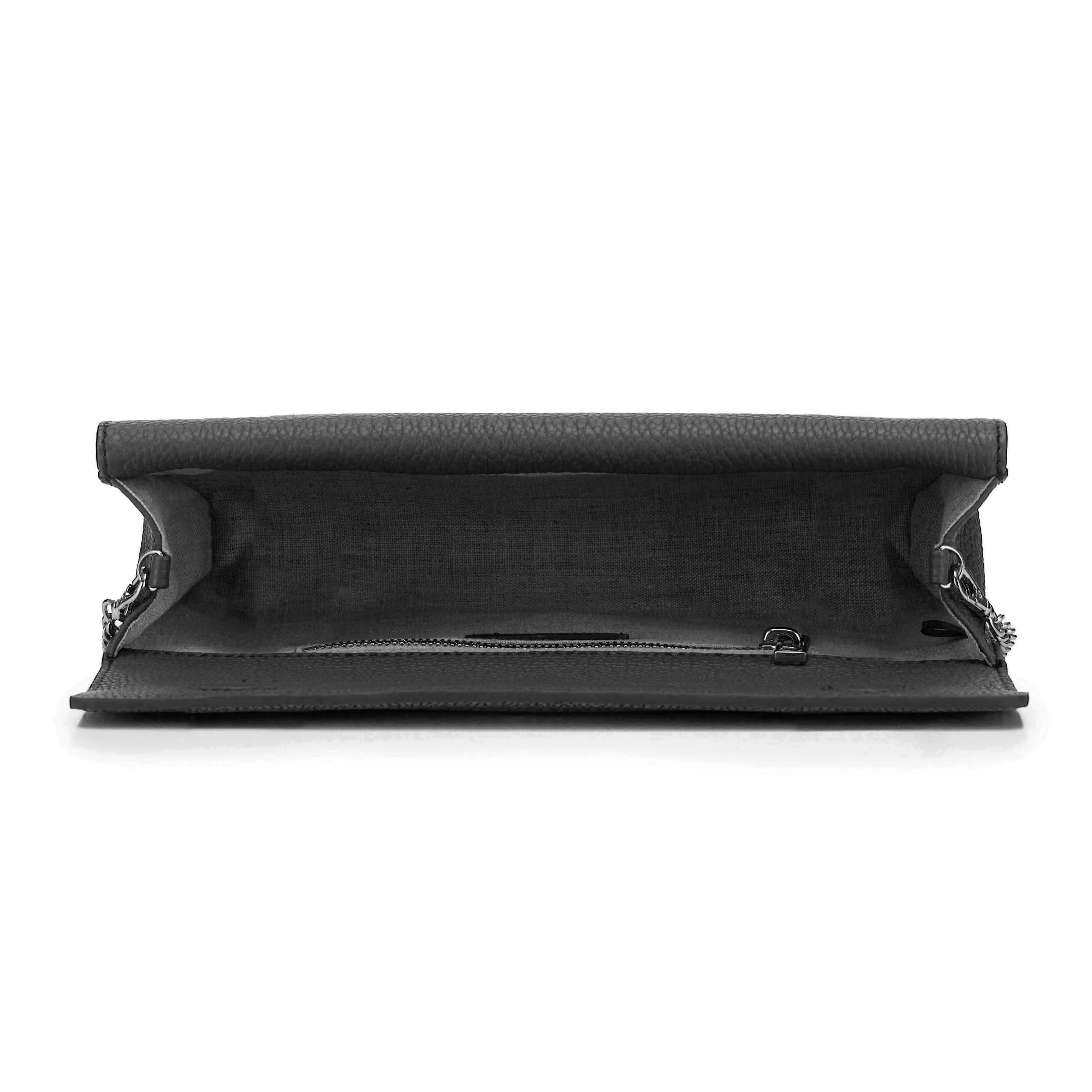 Holly Large Fold Top Clutch with Chain