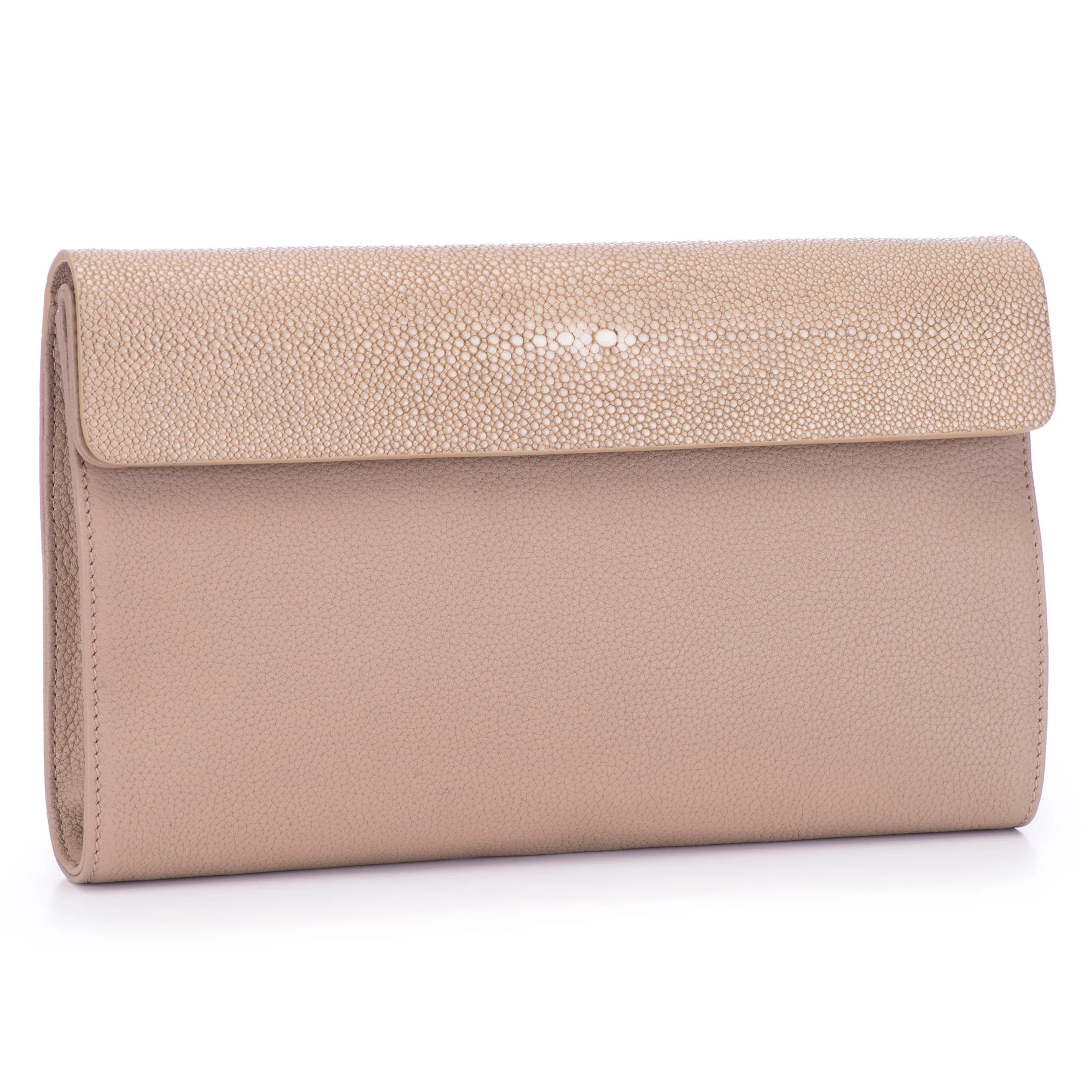 Holly Large Fold Top Clutch with Chain