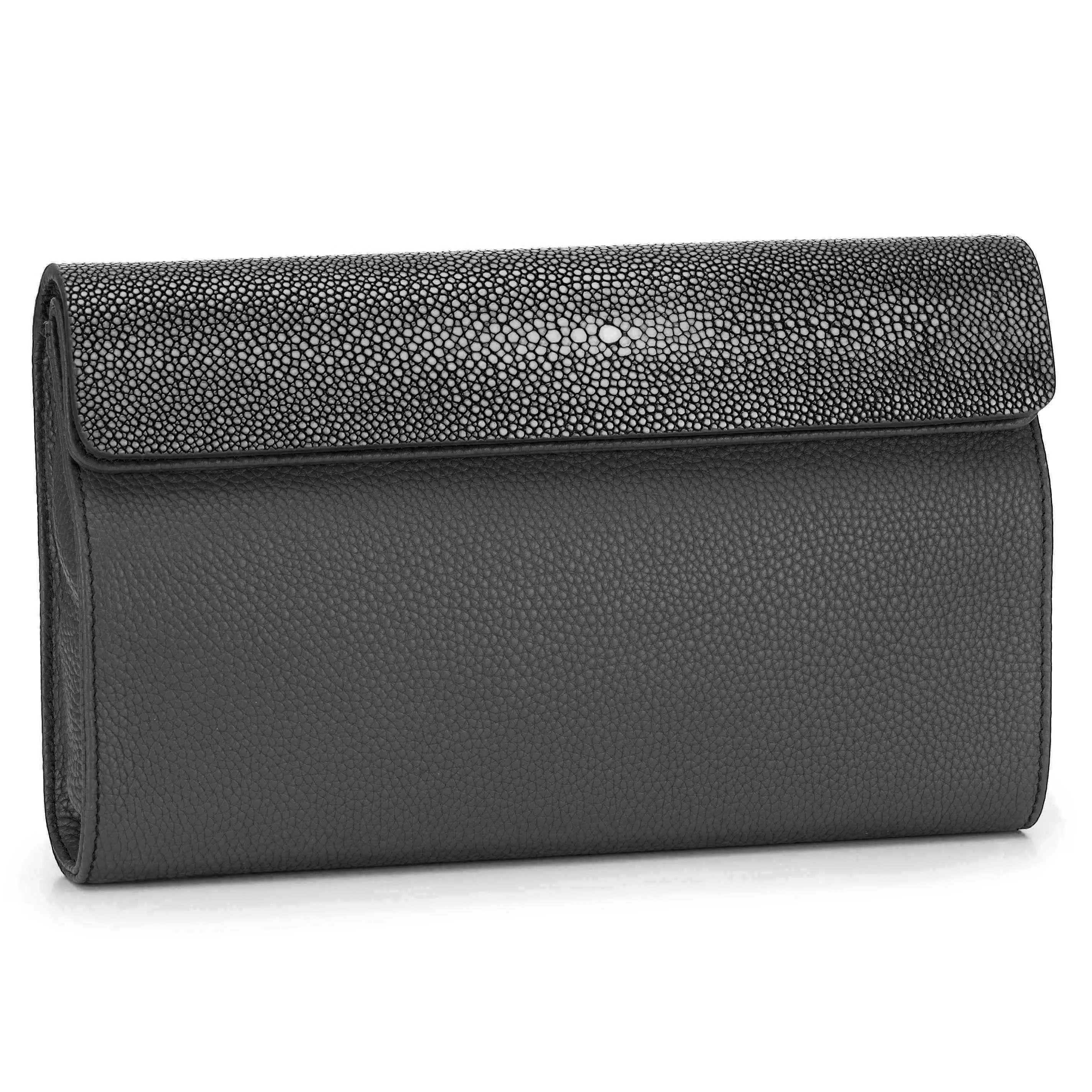 Holly Large Fold Top Clutch with Chain