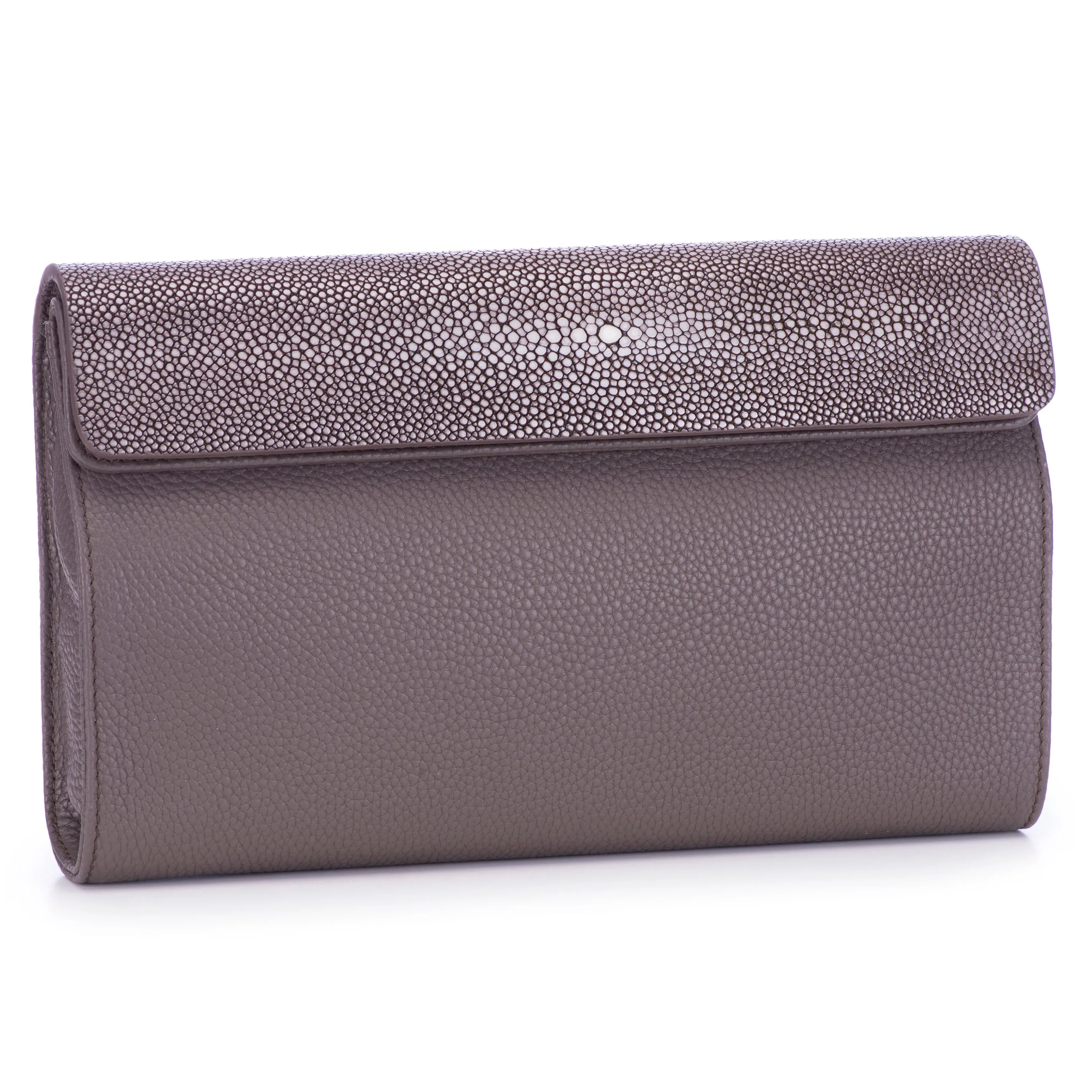 Holly Large Fold Top Clutch with Chain